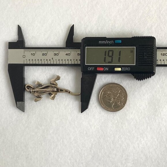 Sterling Silver 925 A Marcasite Lizard Animal Figural Brooch Pin - Picture 12 of 14